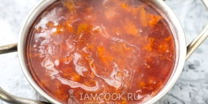 Шаг 8: киселя из крахмала и компота