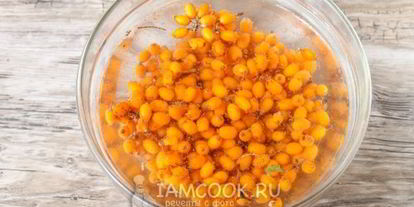 Шаг 3: киселя из облепихи