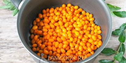 Шаг 4: киселя из облепихи