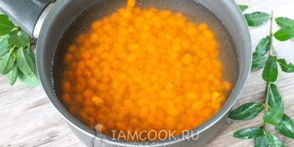 Шаг 5: киселя из облепихи