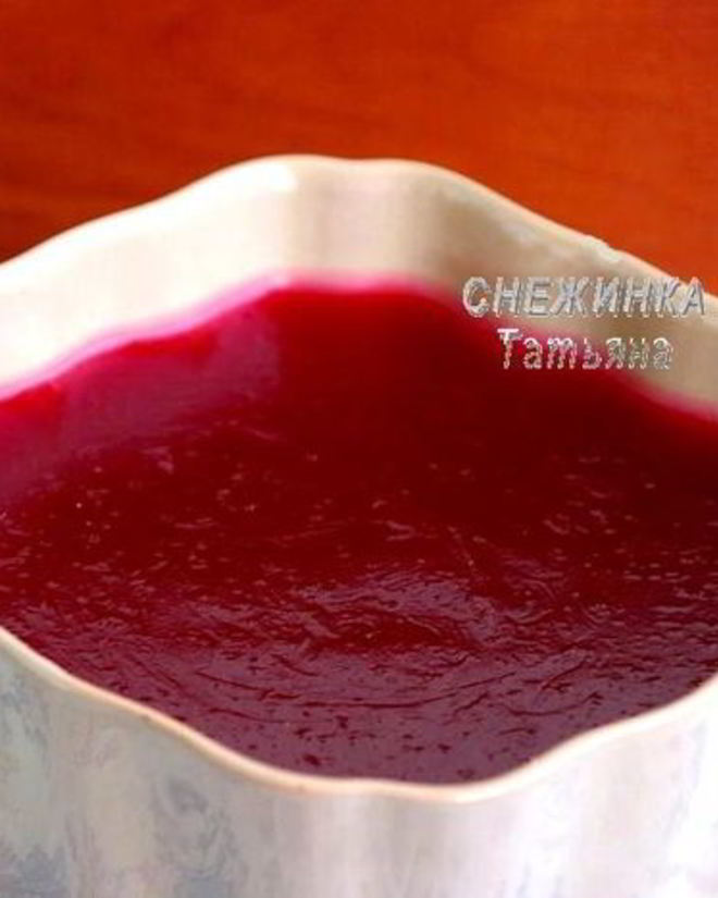 Рецепт киселя клюквенного