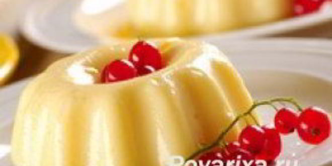 Рецепт киселя молочного со сливками