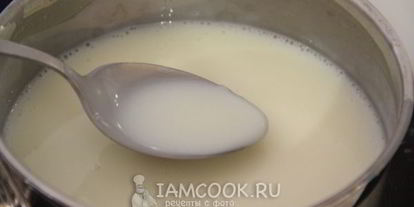 Шаг 6: молочного киселя с вишневым конфитюром