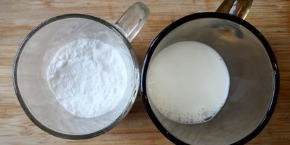 Шаг 1: молочного киселя