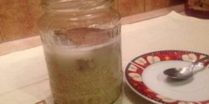 Шаг 1: овсяного киселя из геркулеса