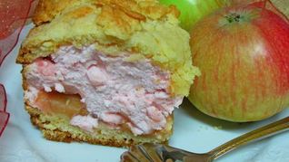 Рецепт Пляцка Яблоки под кисельным небом