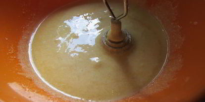 Шаг 1: пляцка яблоки под кисельным небом