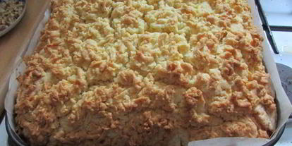 Шаг 10: пляцка яблоки под кисельным небом