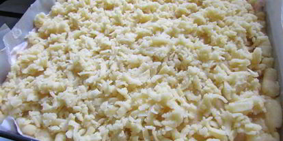 Шаг 9: пляцка яблоки под кисельным небом