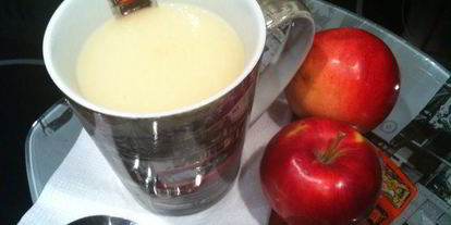 Шаг 6: яблочно-молочного кисель