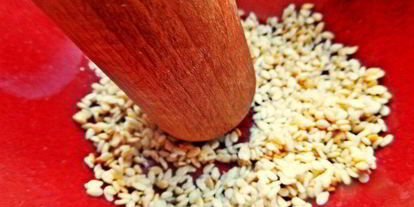 Шаг 2: кофе с кунжутом