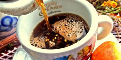 Шаг 7: кофе с кунжутом