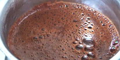 Шаг 2: кофе с малиновыми сливками