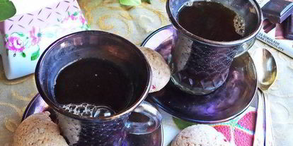 Шаг 6: кофе с малиновыми сливками