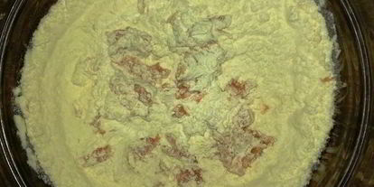 Шаг 2: свиной вырезки в кофейной панировке с пастой