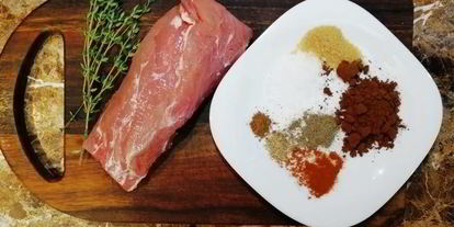 Шаг 6: свиной вырезки в кофейной панировке с пастой