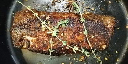 Шаг 9: свиной вырезки в кофейной панировке с пастой