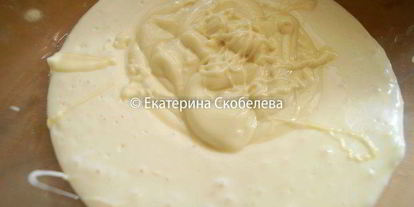 Шаг 5: трехслойного кофейно-шоколадного чизкейк