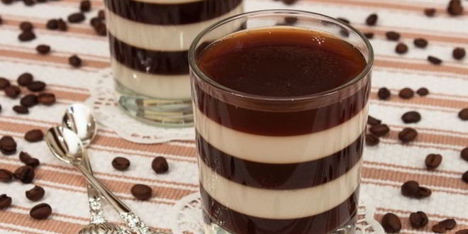 Рецепт желе кофе с молоком