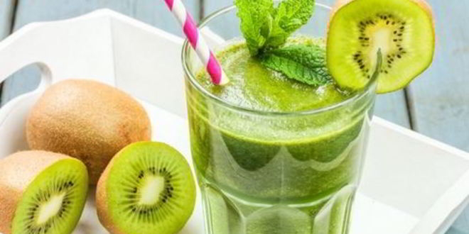 Рецепт коктейля витаминная бомба с яблоком и киви