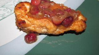 Рецепт Куриных грудок с кленовым сиропом и клюквой