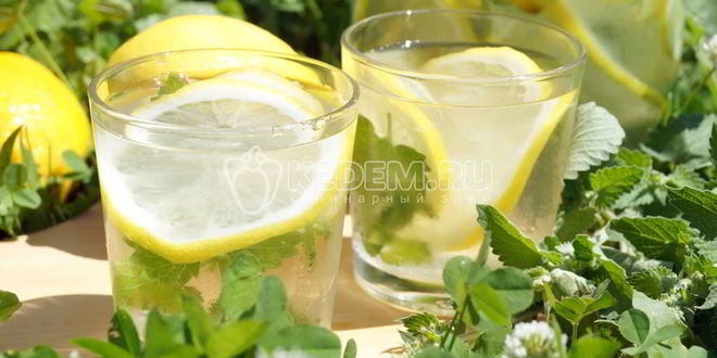 Рецепт Домашнего лимонада с лимоном и мятой