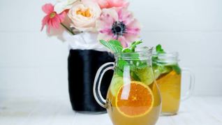 Рецепт Домашнего лимонада с мятой и огурцом