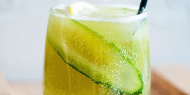 Рецепт газированного огуречного лимонада