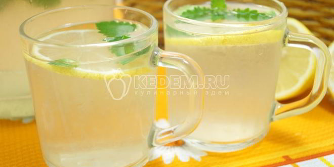 Рецепт Лимонада из лимонов с мятой