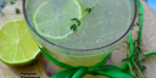 Рецепт Лимонада с тимьяном и лаймом