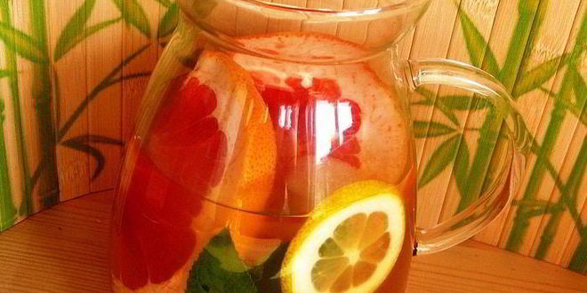 Рецепт цитрусового лимонада на основе зеленого чая