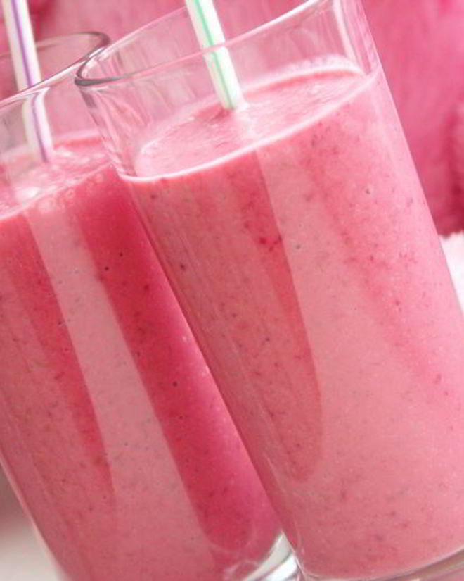 Рецепт малинового коктейля с корицея