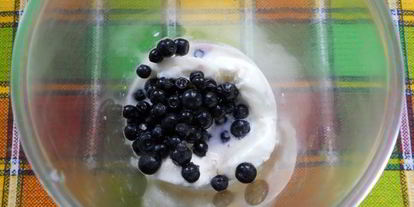 Шаг 1: молочного коктейля с черникой