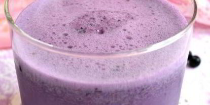 Шаг 3: молочного коктейля с черникой