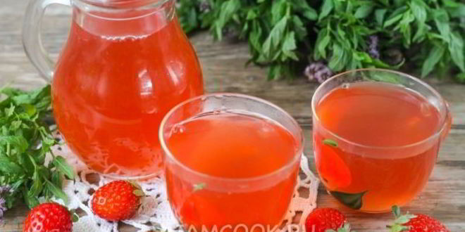 Рецепт клубничного морса