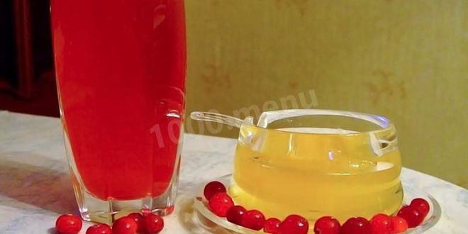 Рецепт клюквенного морса с медом
