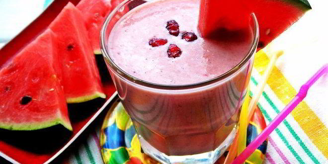 Рецепт бананова-арбузного смузи