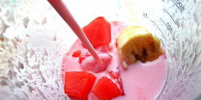 Шаг 2: бананова-арбузного смузи