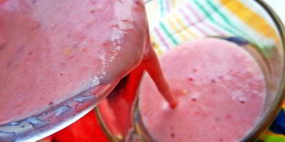 Шаг 4: бананова-арбузного смузи