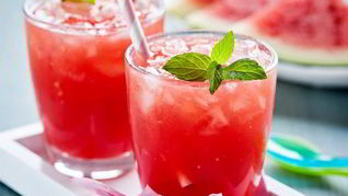 Рецепт Фитнеса смузи арбуз-грейпфрут-кокос