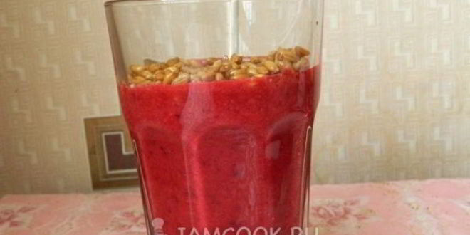 Рецепт фруктового смузей с пророщенного пшеницея