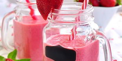 Шаг 7: клубничного смузей с молокома