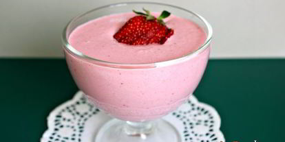 Шаг 5: клубничного смузи с творогом и овсяными хлопьями