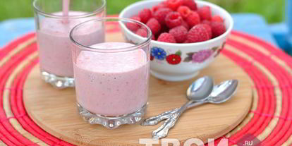 Шаг 2: малинова-бананового смузи с овсяными хлопьями