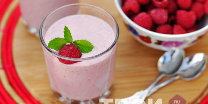 Шаг 3: малинова-бананового смузи с овсяными хлопьями