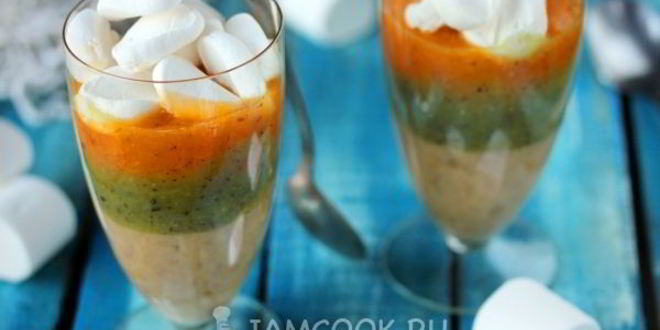 Рецепт смузей-десерта с маршмэллоу