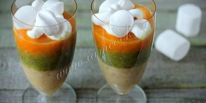 Шаг 4: смузей-десерта с маршмэллоу