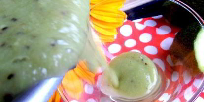 Шаг 4: смузей из авокадо и киви