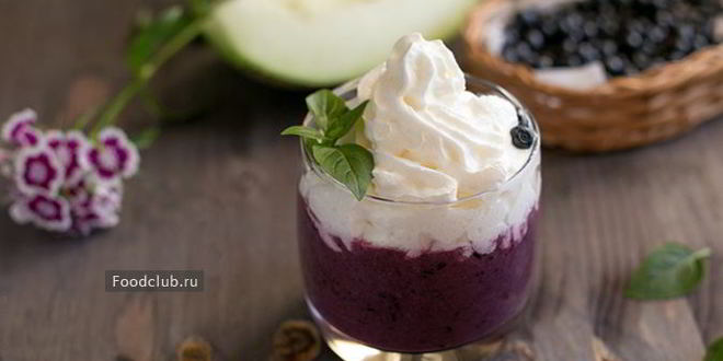 Рецепт смузей из дыни с черникой