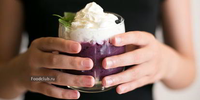 Шаг 4: смузей из дыни с черникой